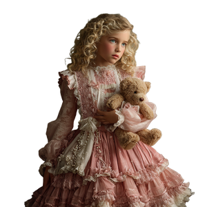 Victorian Girl Portrait V4 Vinyl Car Decal Sticker – Waterproof & UV-Resistant 3.4133333333333336"