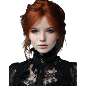 Whimsygoth Redhead Vinyl Car Decal Sticker – Waterproof & UV-Resistant 6.826666666666667"