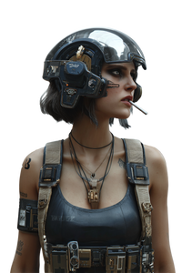 Cyberpunk Savior Vinyl Car Decal Sticker – Waterproof & UV-Resistant 8.96"