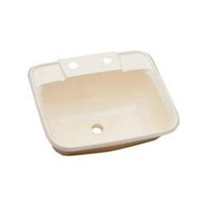 LaSalle Bristol Rectangular Single Bowl Sink | 14-3/4x12-1/4 inch | Parchment ABS Plastic | Easy Install