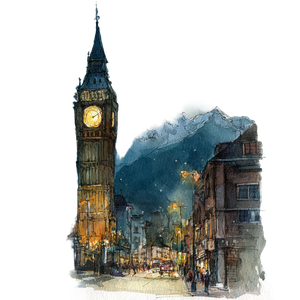 Big Ben Replica Vinyl Car Decal Sticker – Waterproof & UV-Resistant 3.4133333333333336"