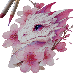 Baby Dragon Illustration V2 Vinyl Car Decal Sticker – Waterproof & UV-Resistant 6.826666666666667"