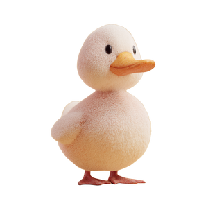Cute Duck Model Vinyl Car Decal Sticker – Waterproof & UV-Resistant 3.4133333333333336"