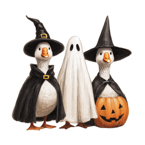 Costumed Halloween Geese V2 Vinyl Car Decal Sticker – Waterproof & UV-Resistant 3.4133333333333336" Costumed Halloween Geese V2 Vinyl Car Decal Sticker – Waterproof & UV-Resistant 3.4133333333333336"