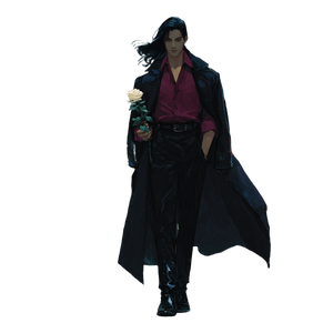 Gothic Noir Figure Vinyl Car Decal Sticker – Waterproof & UV-Resistant 3.4133333333333336"