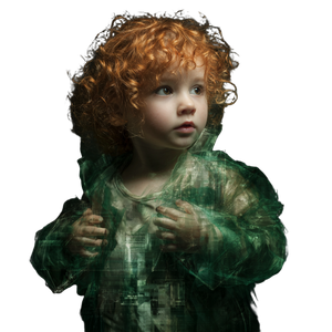 Ginger Transparent Girl Vinyl Car Decal Sticker – Waterproof & UV-Resistant 3.4133333333333336"