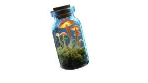 Glowing Mycelium Capsule Vinyl Car Decal Sticker – Waterproof & UV-Resistant 5.4