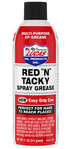Lucas Oil Red N Tacky Multi Purpose Grease | Rust Resistant | Water Resistant | 11oz Aerosol Can