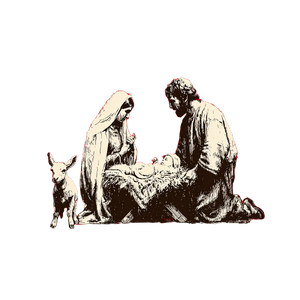 Banksy Nativity Vinyl Car Decal Sticker – Waterproof & UV-Resistant 3.4133333333333336"