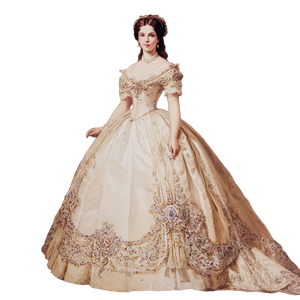 Princess In Gown V2 Vinyl Car Decal Sticker – Waterproof & UV-Resistant 3.4133333333333336"