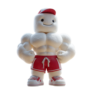 Muscular Doughboy Vinyl Car Decal Sticker – Waterproof & UV-Resistant 6.826666666666667"