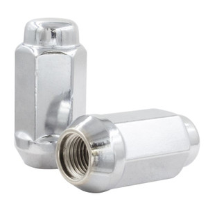 Durable Chrome Plated Coyote Lug Nut | High Quality, Aggressive Look | 14mm x 1.5, Box of 50