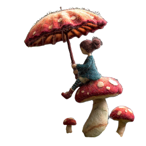 Fairy With Parasol V2 Vinyl Car Decal Sticker – Waterproof & UV-Resistant 3.4133333333333336"