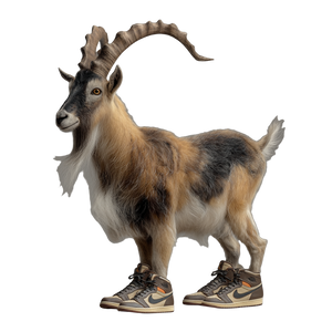 Markhor In Jordans Vinyl Car Decal Sticker – Waterproof & UV-Resistant 3.4133333333333336"