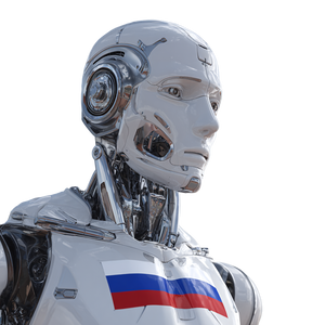 Russian Robot Vinyl Car Decal Sticker – Waterproof & UV-Resistant 3.4133333333333336"
