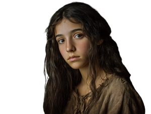 Medieval Italian Girl Vinyl Car Decal Sticker – Waterproof & UV-Resistant 6.1866666666666665"