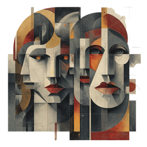 Cubist Humans Vinyl Car Decal Sticker – Waterproof & UV-Resistant 3.4133333333333336" Cubist Humans Vinyl Car Decal Sticker – Waterproof & UV-Resistant 3.4133333333333336"