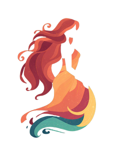 Elegant Mermaid Vector Vinyl Car Decal Sticker – Waterproof & UV-Resistant 8.213333333333333"