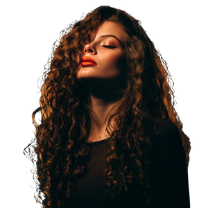 Curly Long-Haired Girl Vinyl Car Decal Sticker – Waterproof & UV-Resistant 3.4133333333333336"