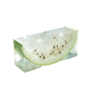 Watermelon Water Sculpture Vinyl Car Decal Sticker – Waterproof & UV-Resistant 6.826666666666667"