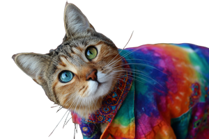 Bohemian Cat V2 Vinyl Car Decal Sticker – Waterproof & UV-Resistant 2.986666666666667"