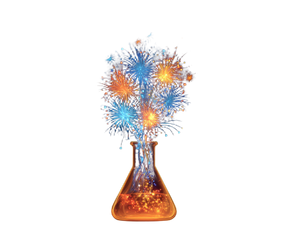 Beaker Fireworks Vinyl Car Decal Sticker – Waterproof & UV-Resistant 3.2"
