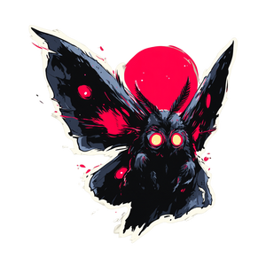 Mothman Sticker Vinyl Car Decal Sticker – Waterproof & UV-Resistant 6.826666666666667" Mothman Sticker Vinyl Car Decal Sticker – Waterproof & UV-Resistant 6.826666666666667"