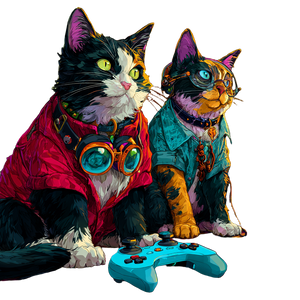 Gamer Cats Vinyl Car Decal Sticker – Waterproof & UV-Resistant 3.4133333333333336" Gamer Cats Vinyl Car Decal Sticker – Waterproof & UV-Resistant 3.4133333333333336"