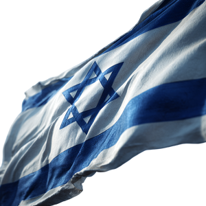 Israeli Flag V2 Vinyl Car Decal Sticker – Waterproof & UV-Resistant 3.4133333333333336"