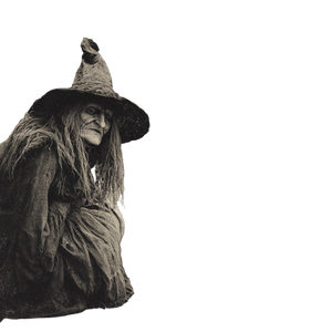 Old Witch Background Vinyl Car Decal Sticker – Waterproof & UV-Resistant 3.4133333333333336"