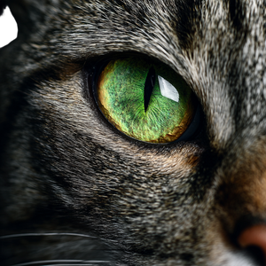 Green Cat Eye V2 Vinyl Car Decal Sticker – Waterproof & UV-Resistant 3.4133333333333336"