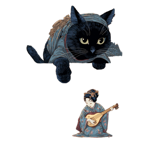 Ninja Cat V13 Vinyl Car Decal Sticker – Waterproof & UV-Resistant 3.4133333333333336"
