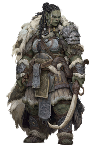 Half-Orc Mammoth-Rider Vinyl Car Decal Sticker – Waterproof & UV-Resistant 4.4