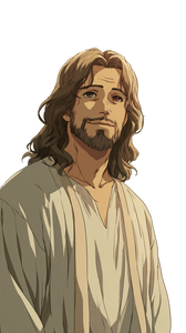 Anime Jesus Vinyl Car Decal Sticker – Waterproof & UV-Resistant 4.8533333333333335"