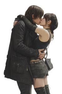 Young Couple Kissing V6 Vinyl Car Decal Sticker – Waterproof & UV-Resistant 4.4