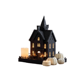 Mini Haunted House Vinyl Car Decal Sticker – Waterproof & UV-Resistant 3.4133333333333336"