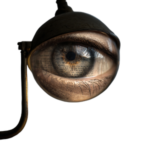 Artistic Eye Lamp Vinyl Car Decal Sticker – Waterproof & UV-Resistant 3.4133333333333336"