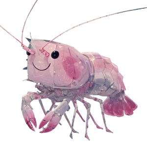 Robo Shrimp Vinyl Car Decal Sticker – Waterproof & UV-Resistant 6.826666666666667"