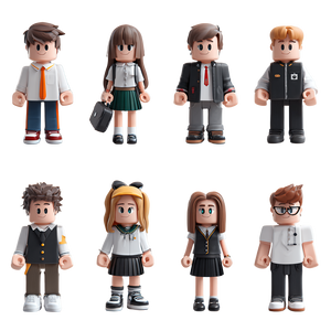 Roblox School Kids Vinyl Car Decal Sticker – Waterproof & UV-Resistant 6.826666666666667"