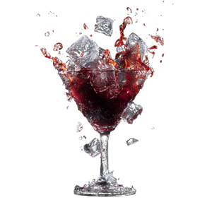 Exploding Cocktail Glass Vinyl Car Decal Sticker – Waterproof & UV-Resistant 3.4133333333333336"
