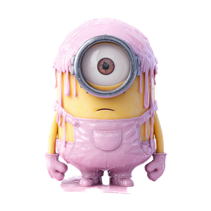Pink Slime Minion Vinyl Car Decal Sticker – Waterproof & UV-Resistant 3.4133333333333336"