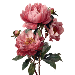 Peonies Illustration Vinyl Car Decal Sticker – Waterproof & UV-Resistant 3.4133333333333336" Peonies Illustration Vinyl Car Decal Sticker – Waterproof & UV-Resistant 3.4133333333333336"