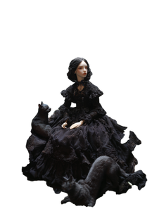 Gothic Doll Garden Vinyl Car Decal Sticker – Waterproof & UV-Resistant 8.213333333333333"