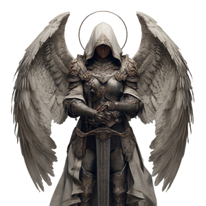 Angelic Warrior V28 Vinyl Car Decal Sticker – Waterproof & UV-Resistant 3.4133333333333336"