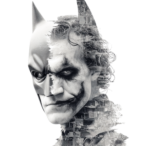 Batman Joker Fusion V2 Vinyl Car Decal Sticker – Waterproof & UV-Resistant 3.4133333333333336"