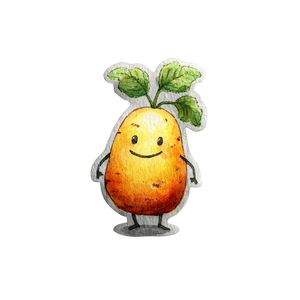 Cartoon Potato Sticker Vinyl Car Decal Sticker – Waterproof & UV-Resistant 3.4133333333333336"