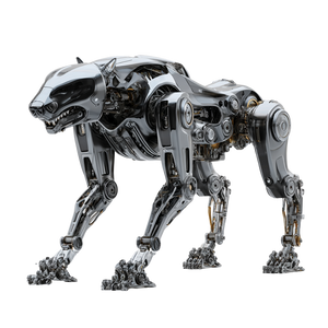 Futuristic Robot Dog V2 Vinyl Car Decal Sticker – Waterproof & UV-Resistant 3.4133333333333336"