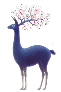 Fantastical Purple Llama Vinyl Car Decal Sticker – Waterproof & UV-Resistant 8.96"