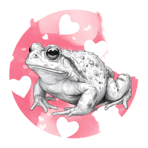 Round Frog Sketch Vinyl Car Decal Sticker – Waterproof & UV-Resistant 3.4133333333333336"