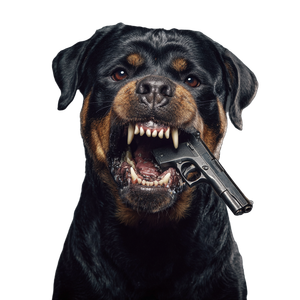Ferocious Rottweiler Mugshot Vinyl Car Decal Sticker – Waterproof & UV-Resistant 3.4133333333333336"